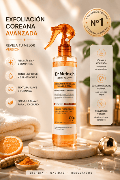 Dr. Melaxin Peel Shot™ Exfoliante Corporal Kojic + Turmeric - MERKATODOSV
