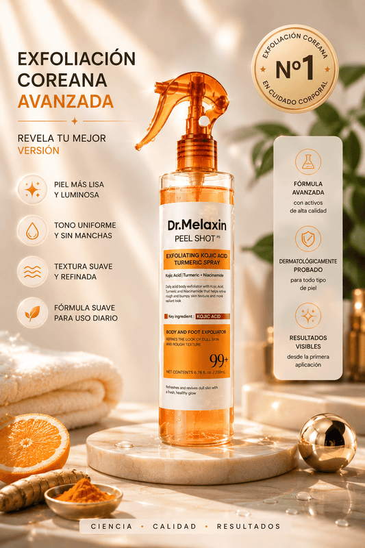 Dr. Melaxin Peel Shot™ Exfoliante Corporal Kojic + Turmeric - MERKATODOSV