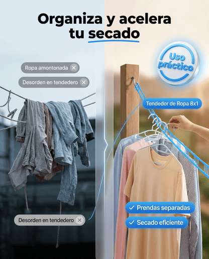DryFlex™ — Cuerda Antideslizante para Secado Organizado - MERKATODOSV