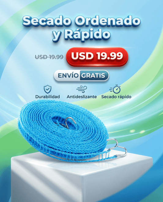 DryFlex™ — Cuerda Antideslizante para Secado Organizado - MERKATODOSV