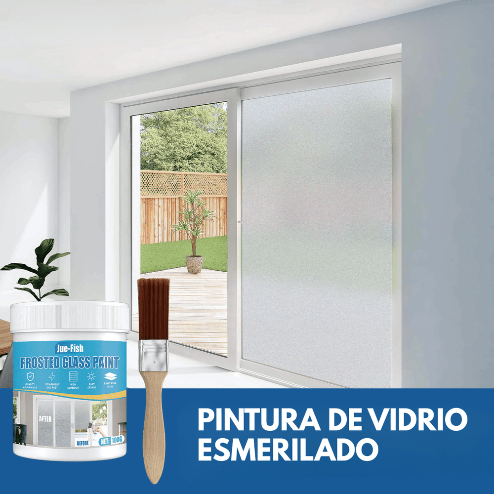 FrostShield™ Pintura esmerilada para vidrio con privacidad instantánea - MERKATODOSV