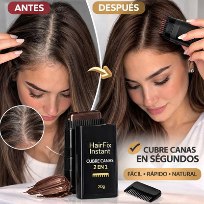 HairFix Instant™ – Barra Mágica Cubre Canas 2 en 1 - MERKATODOSV
