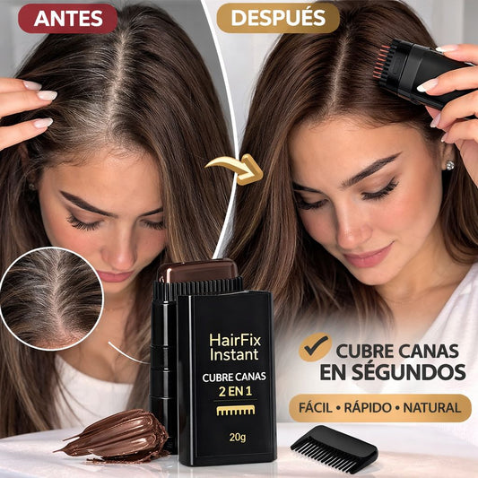 HairFix Instant™ – Barra Mágica Cubre Canas 2 en 1 - MERKATODOSV