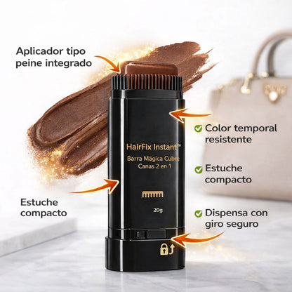 HairFix Instant™ – Barra Mágica Cubre Canas 2 en 1 - MERKATODOSV