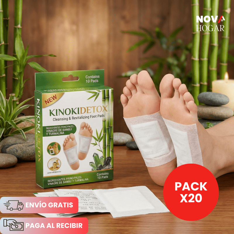KinokiDetox™ Pack x20 Parches de Desintoxicación Natural - MERKATODOSV