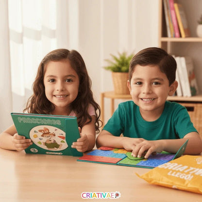 Libro Montessori Didáctico Magnético de Fracciones - MERKATODOSV