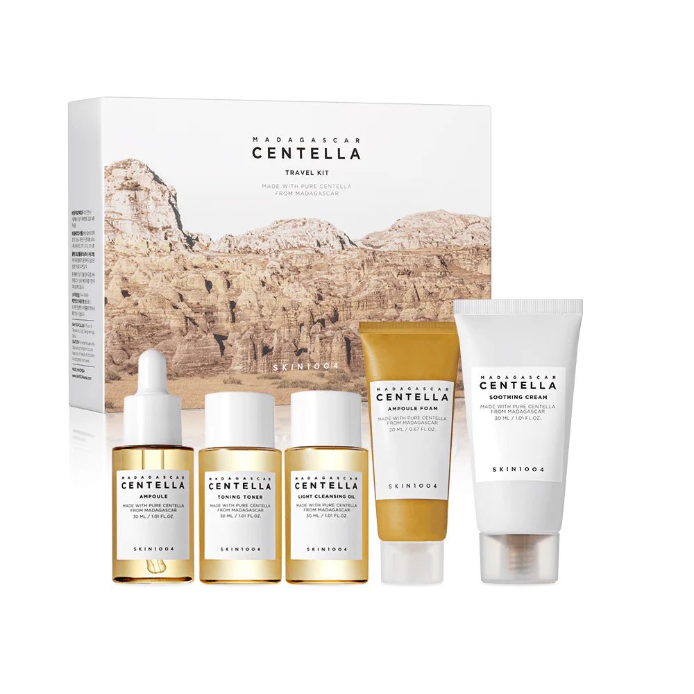 Madagascar Centella Glow Travel Ritual™ – 5 Step Kit✨ - MERKATODOSV