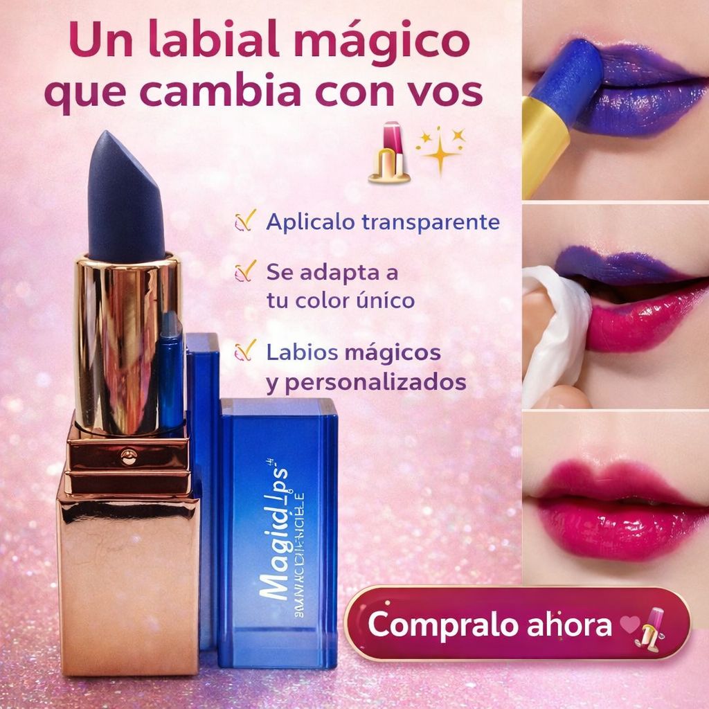 MagicLips™ – Labial Mágico que Cambia de Color 💄✨ - MERKATODOSV