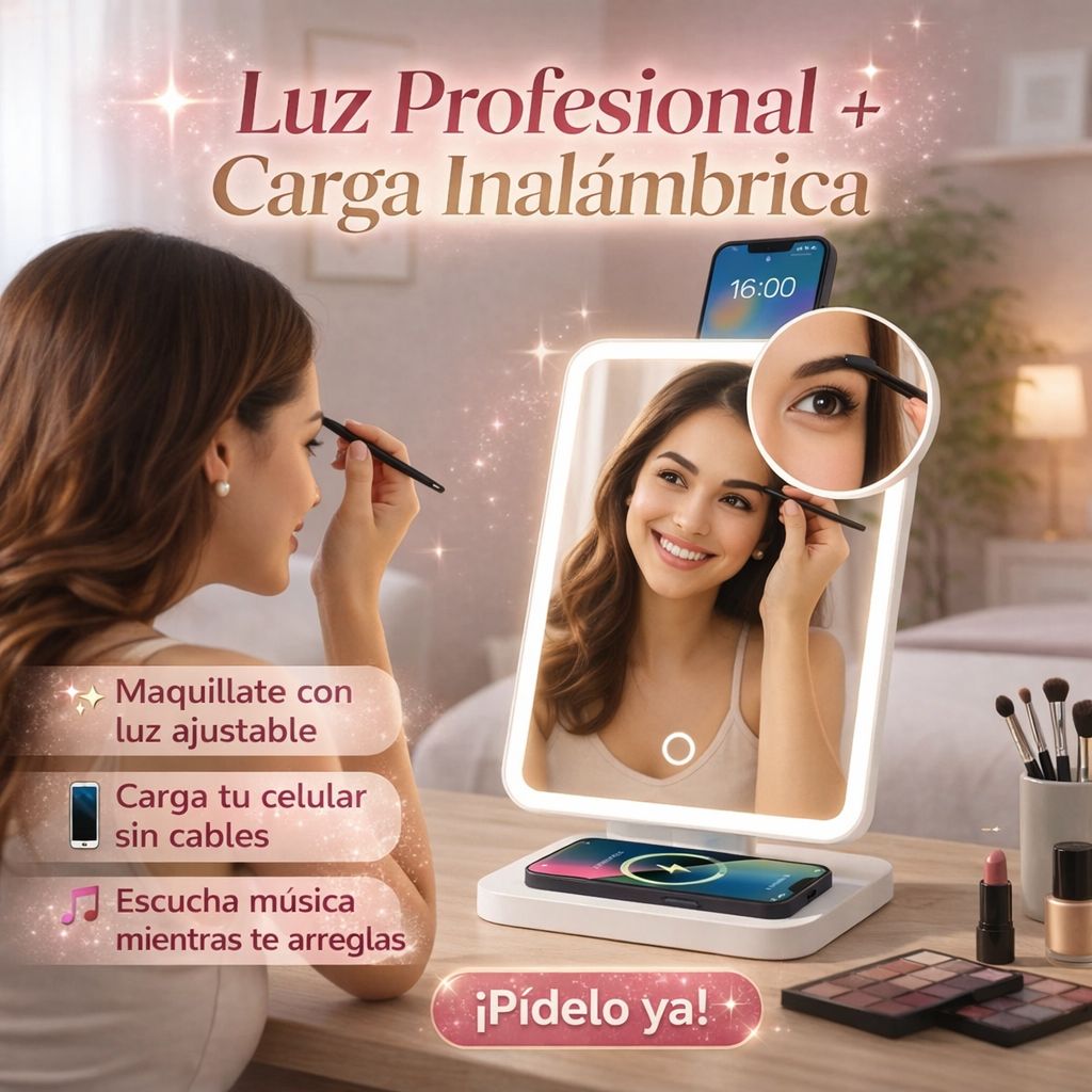 MirrorGlow™ – Espejo Inteligente 3 en 1✨ - MERKATODOSV