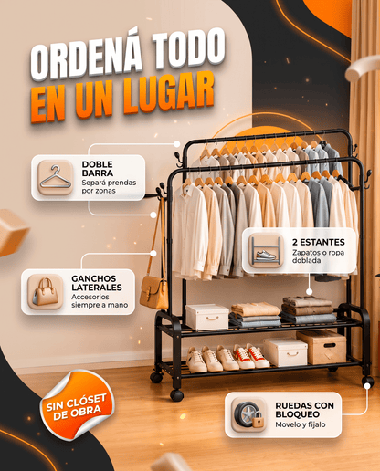 Rincón en Orden™ — Estante Perchero para Ropa - MERKATODOSV