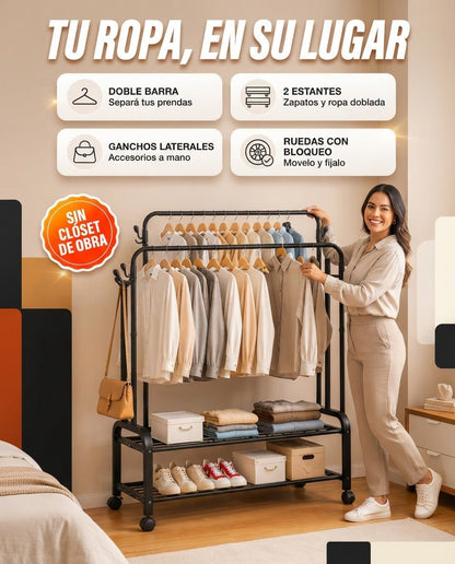 Rincón en Orden™ — Estante Perchero para Ropa - MERKATODOSV